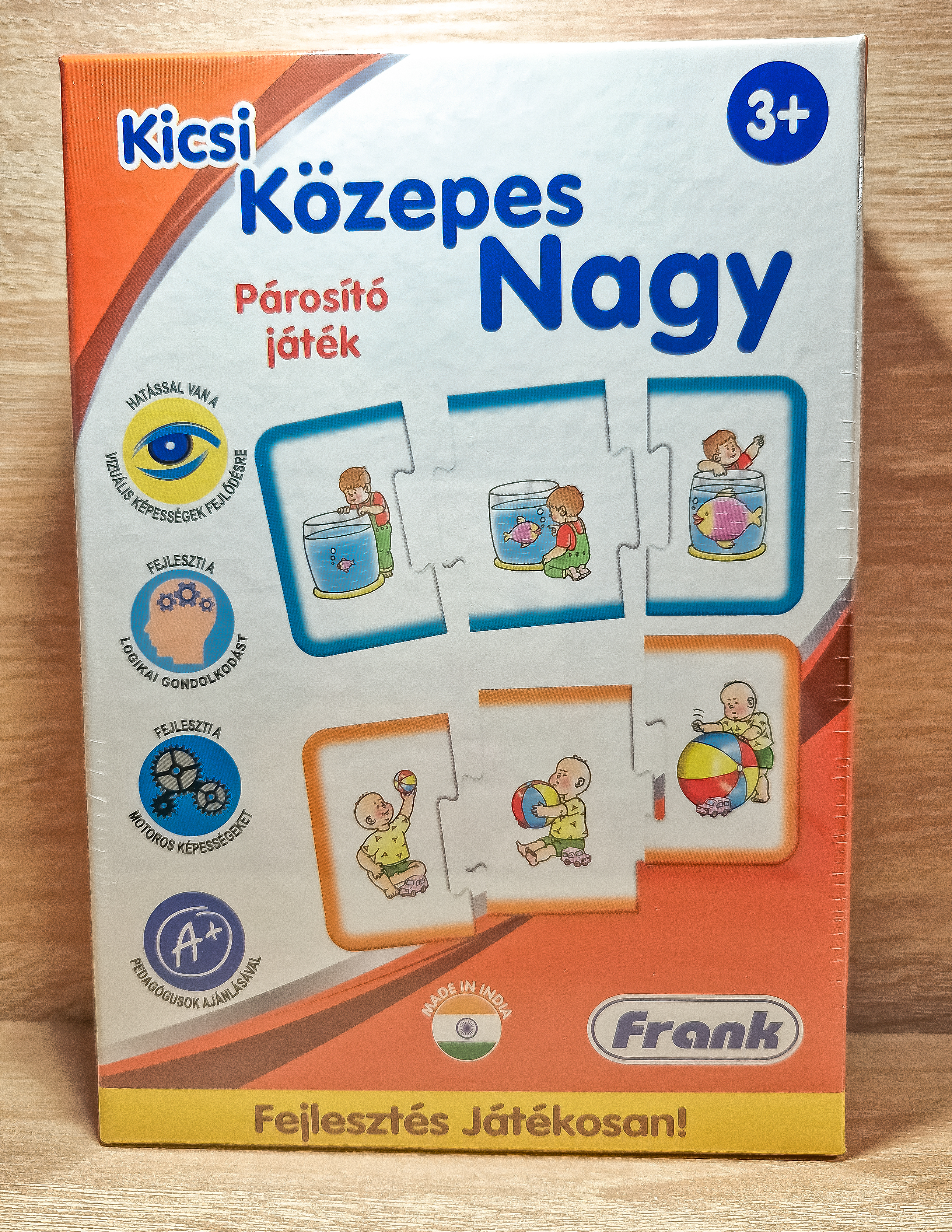 Kicsi, közepes, nagy - párosító játék